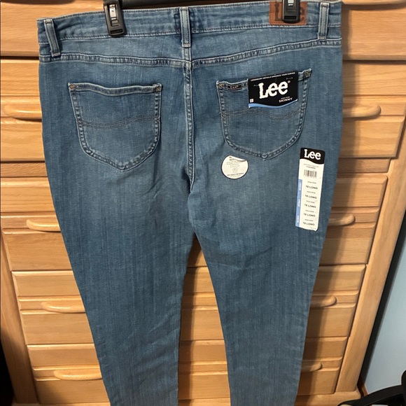 Lee Blue Jeans Women’s 18 Long High Rise Skinny - Picture 4 of 9